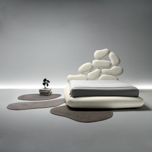 LETTO STONES BIANCO NOCTIS